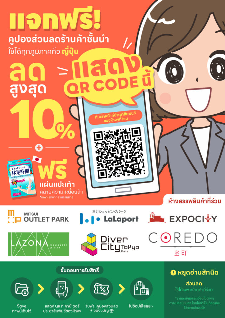 Discount Coupon for Mitsui Outlet Mall