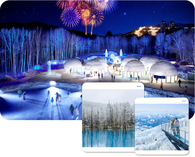 AJ04_1_HAPPINESS EXCLUSIVE HOKKAIDO WITH POWDER OF SNOW (ICE VILLAGE) 6D4N