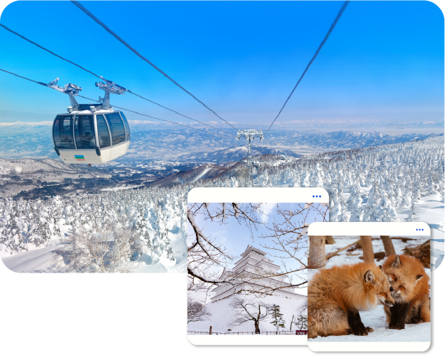 AJ12_1_HAPPINESS NIKKO TOHOKU WITH POWDER OF SNOW (GOSHIKINUMA SNOWSHOE) 8D5N